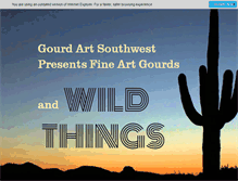 Tablet Screenshot of gourdartsouthwest.com